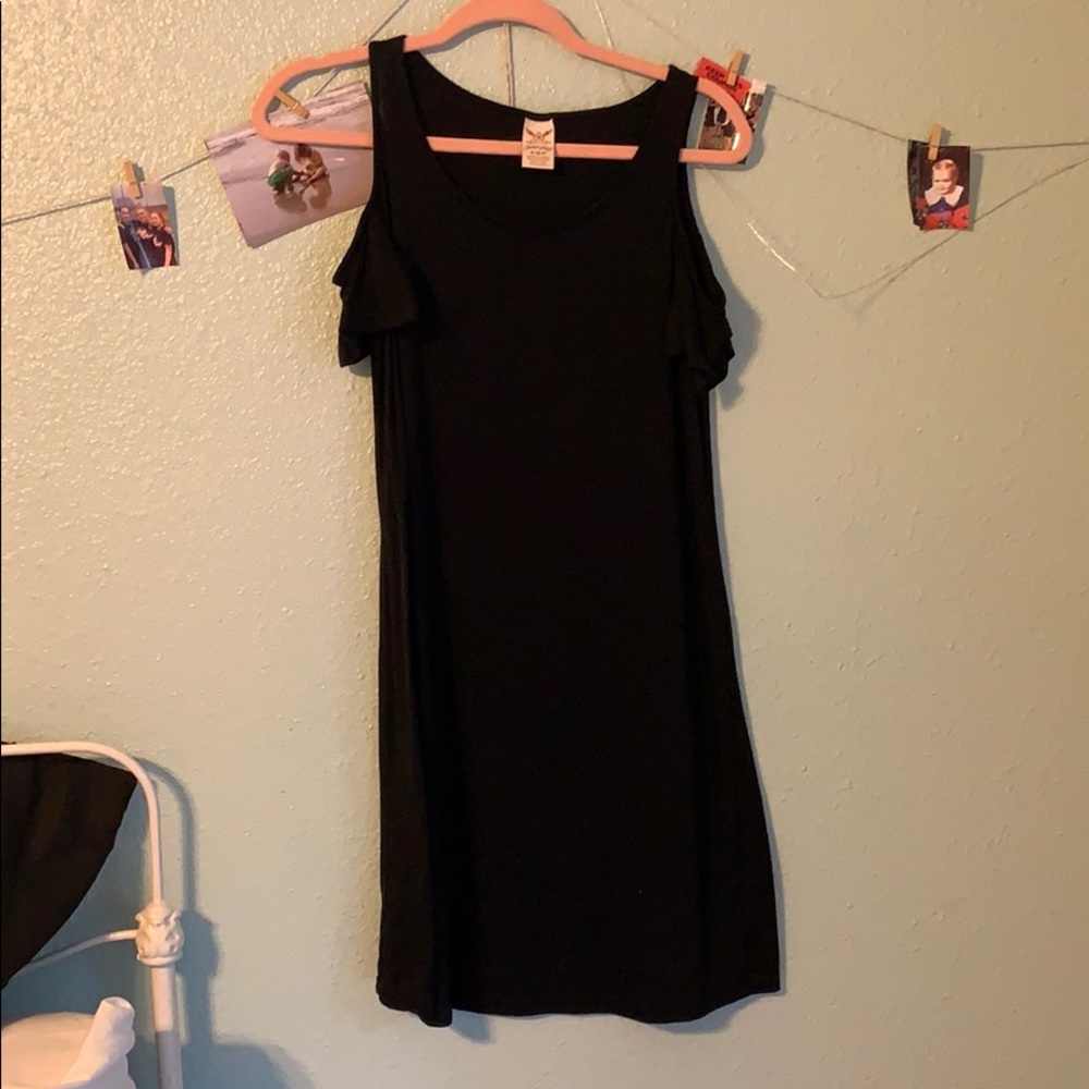 Black T-shirt dress